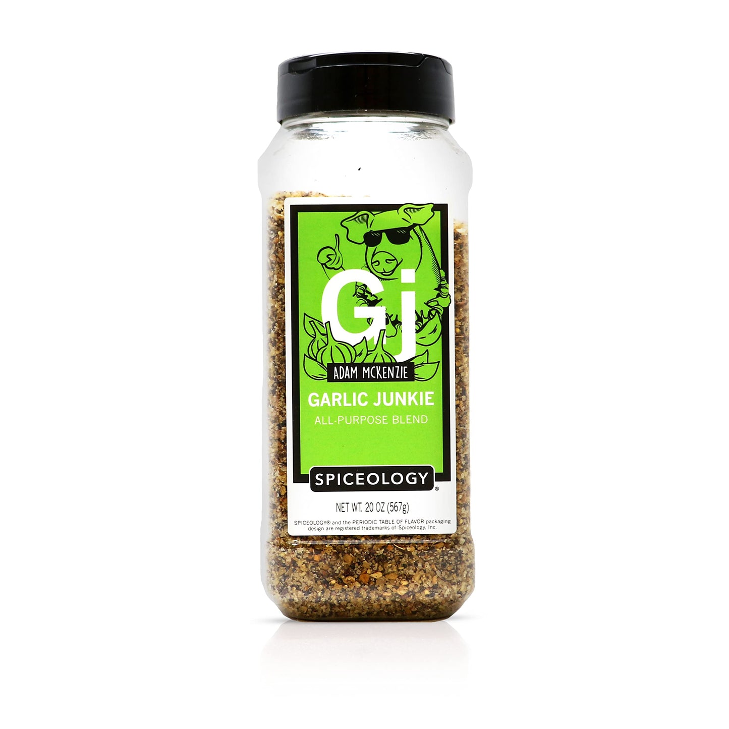 Spiceology & Adam McKenzie - Garlic Junkie - All-Purpose Seasoning, BBQ Rubs and Spice Blends - Use On: Beef Brisket, Corned Beef, Steak Pork