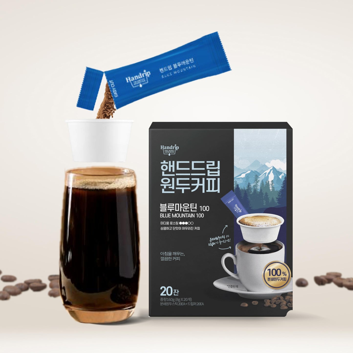 Aromaville Handrip Original Coffee Blue Mountain 100 (20EA)