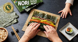 Kimnori Organic Roasted Seaweed Sushi Nori Sheets (10 sheets, 25g) - Professional Grade Full Size Nori for Sushi & Kimbap - California Crafted, Keto