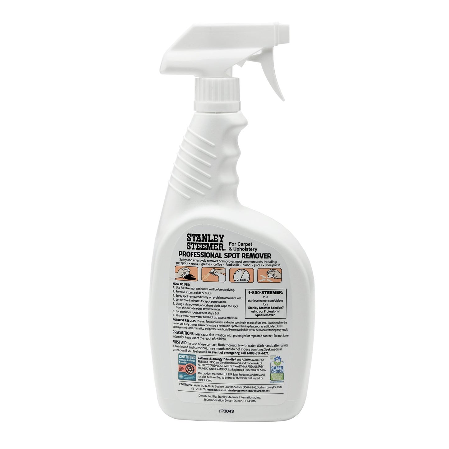 Stanley Steemer Professional Carpet and Upholstery Spot Remover, 32 OZ