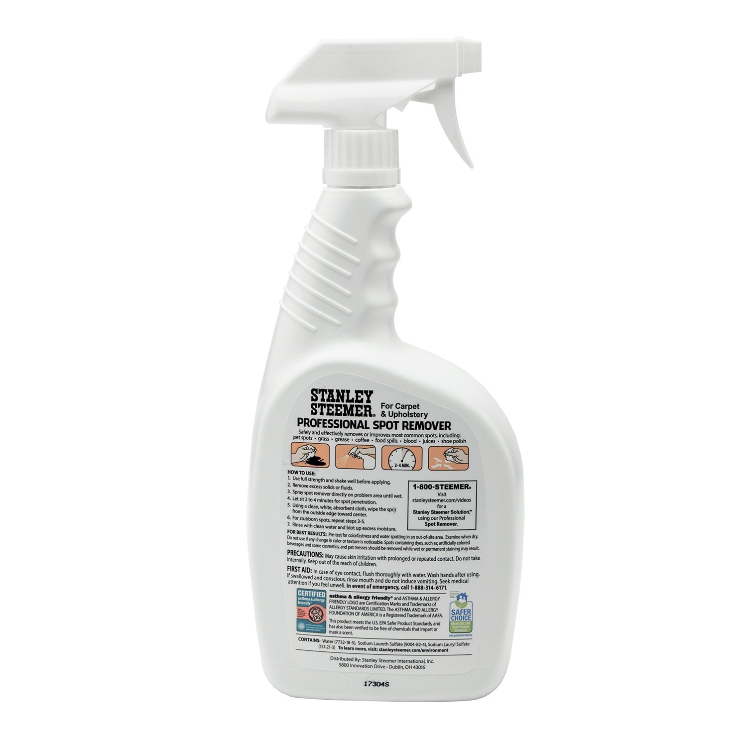 Stanley Steemer Professional Carpet and Upholstery Spot Remover, 32 OZ