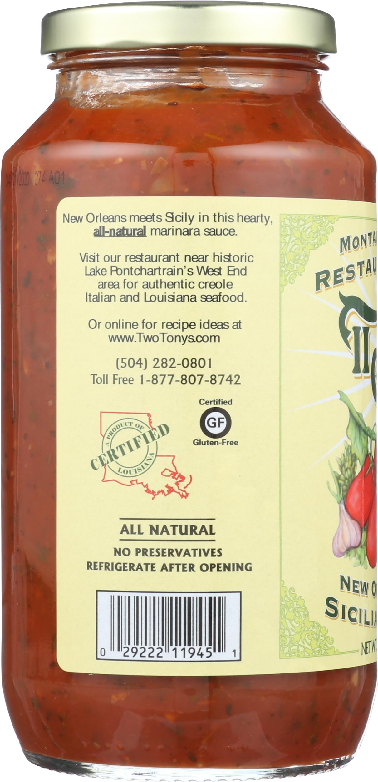 Ii Tonys, Sauce Marinara, 24 Ounce