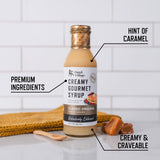 Creamy Gourmet Breakfast & Dessert Syrup | Organic Ingredients - Clean Label | No Preservatives, Artificial Flavors, or Corn Syrup | Gluten-Free |