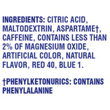 Crystal Light Grape Naturally Flavored Powdered Drink Mix with Caffeine, 120 ct Pack, 4 Boxes of 30 On-the-Go Packets