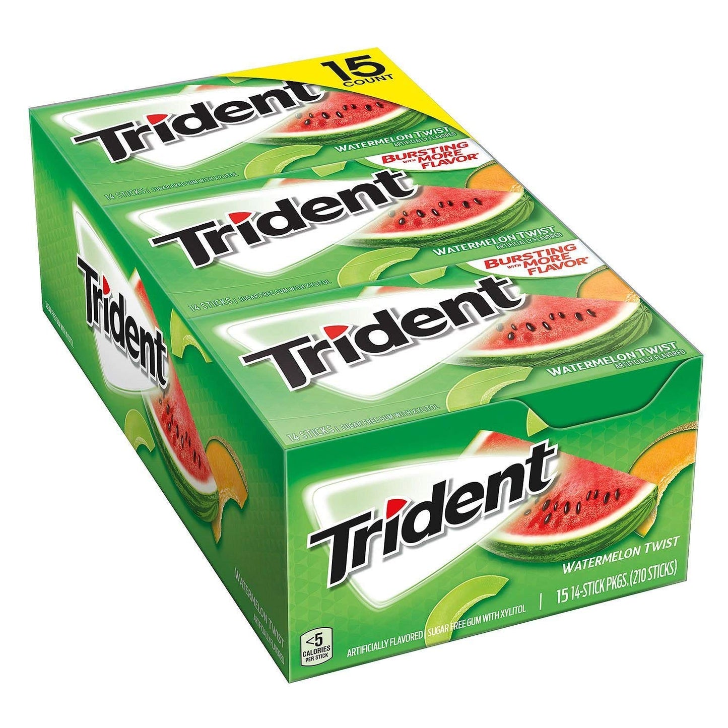 Trident Watermelon TW Bubble Gum, 1 Pound