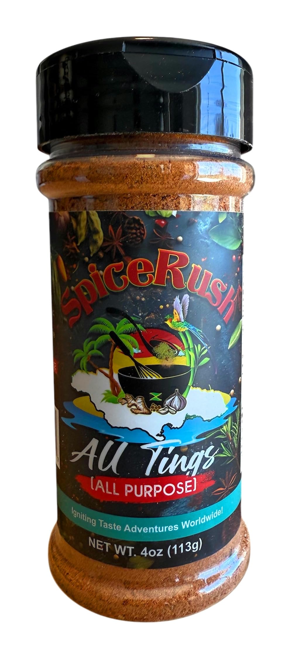 Jamaican All Purpose Seasoning - 4 oz | Island Spice All Purpose Blend | Authentic Spice Jamaica Reggae Style Seasoning Mix | Premium Herbs & Spices