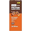 RXBAR Protein Energy Bites, Gluten Free Protein Balls, Dark Chocolate Peanut Butter, 21.1oz Box (24 Bites)