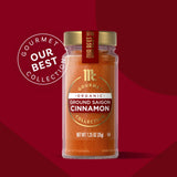 McCormick Gourmet Collection Saigon Cinnamon, Ground, Organic, Non GMO, Our Best Herbs & Spices, Sweet Flavor, Spicy Aroma, Elevate French Toast