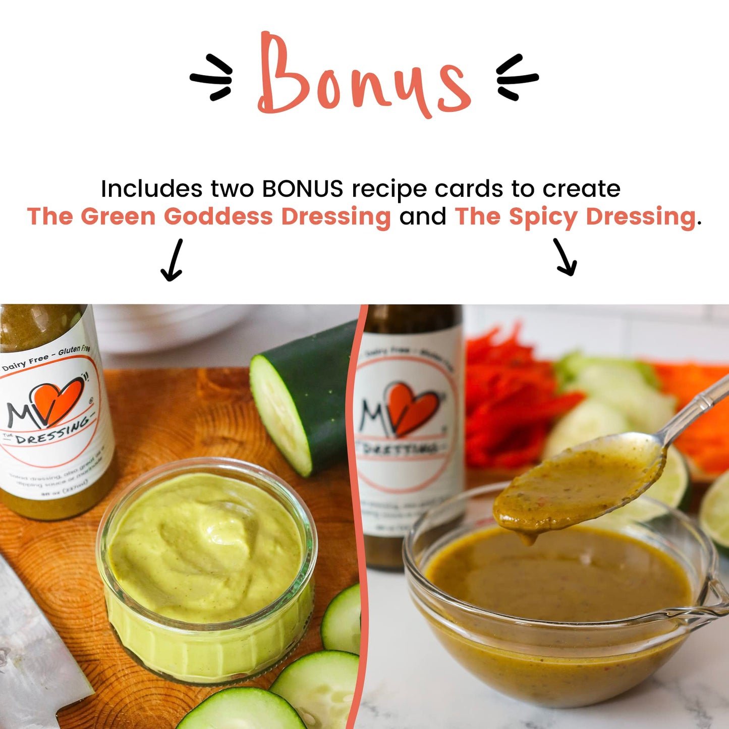 MV The Dressing Premium Olive Oil Balsamic Vinaigrette, Mediterranean Diet Salad Dressing, Marinade & Dipping Sauce, Gluten-Free, Dairy-Free, Vegan, 8