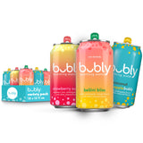 bubly, 3 Flavor Variety Pack (Bellini Bliss, Strawberry Sunset, Coconut Pineapple), Zero Sugar & Zero Calories, 12 Fl Oz Cans (Pack of 18)