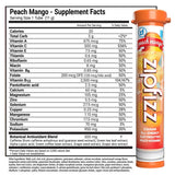 Zipfizz Energy Drink Mix, Hydration with B12 and Multi Vitamins, Peach Mango, 30 Count