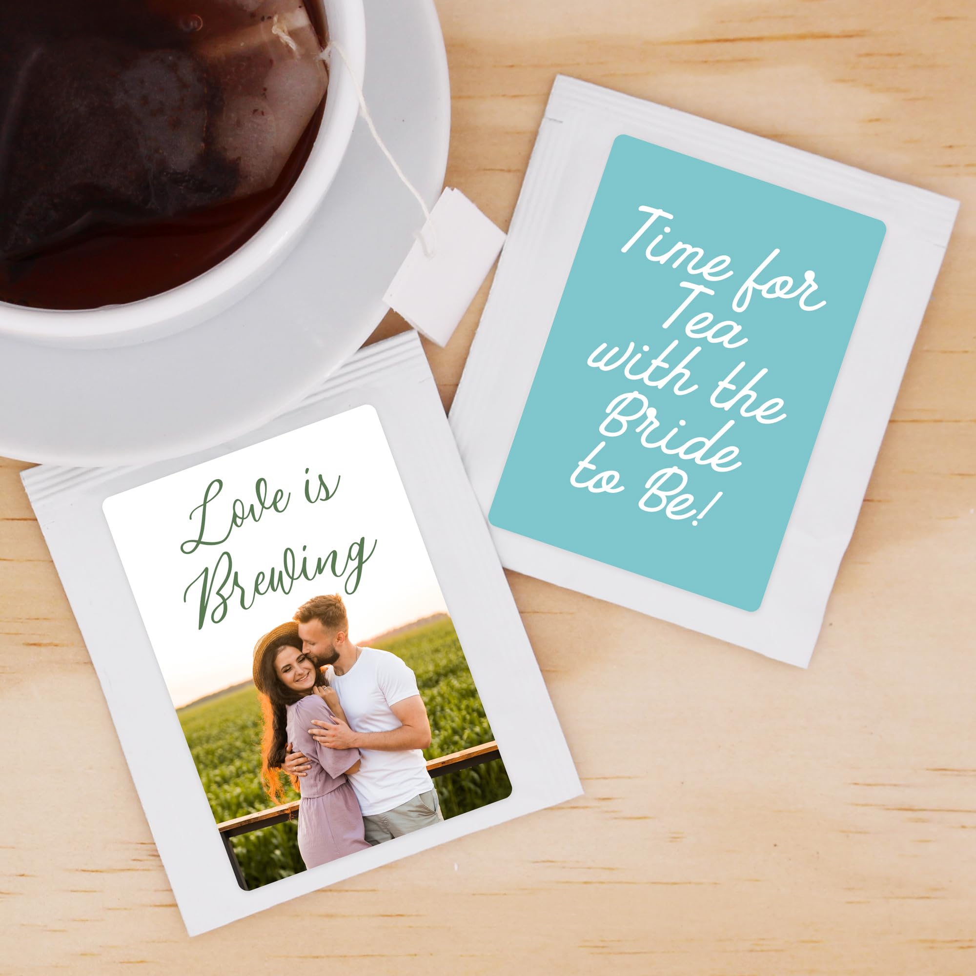 Personalized Tea Bags, Tea Wedding Favors, Bridal Shower Favors, Baby Shower Favors (Set of 30)