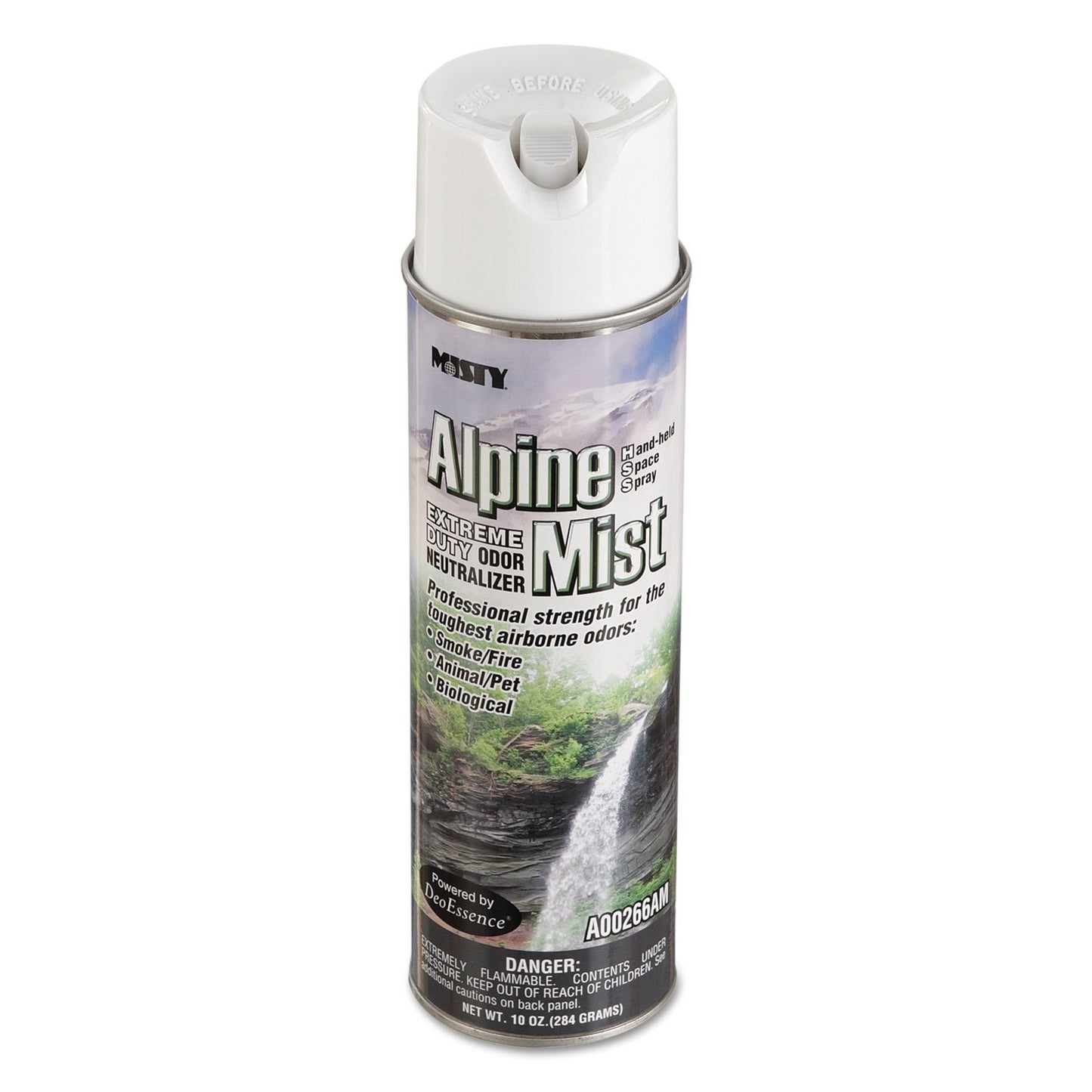 Misty Air Freshening Deodorizing Spray - Alpine Mist - 10 oz (Case of 12) 1039394 - Premium Odor Neutralizer for Smoke, Organic Decay, and Other