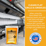 Stera-Sheen Griddle Cleaner - Food Safe, Non-Caustic Formula - Commercial Flat Top Grill & Griddle Cleaner - Remove Tough Grease & Grime - Rust