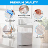 [3 Pack] Liquid Laundry Detergent Dispenser for Laundry Room Organization and Storage, 78oz Large Capacity Laundry Soap Containers with 12 Removable