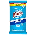 Windex Wipes Glass Cleaning, Pre-Moistened Glass and Surface Wipes to Clean Home Surfaces, Household Essentials, Original Scent, 38 Count (Pack of 1)
