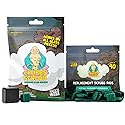 Chubbs Scrubb Magnetic Glass Cleaner with 40-Pack Replacement Scrubb Pads Bundle - Mini Magnetic Scrubber Kit That Removes Tough, Built-Up Stains From
