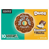 Donut Shop Coffee, Coffee Kcup Coconut Mocha 10 Count, 3.4 Ounce