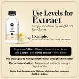 Dolce Flav Vanilla Extract 1 Gallon - 1 Gallon Water-Soluble Kosher, Sugar-Free, Concentrated Vanilla Flavoring for Baking, Cookies & Desserts
