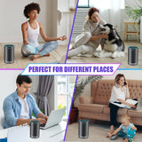 Yismo Clean Air Freshener and Odor Eliminator With Scent Cartridge, Small Electric Fragrance Diffuser, Removes Pet, Smoke and Other Odors, Smart-Touch
