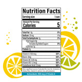 BUBBL'R lemon lime twist'r, Antioxidant Sparkling Water with Natural Caffeine, 0g Sugar, Gluten Free, All Natural Flavors, 12 Fl Oz Cans, 12 Count