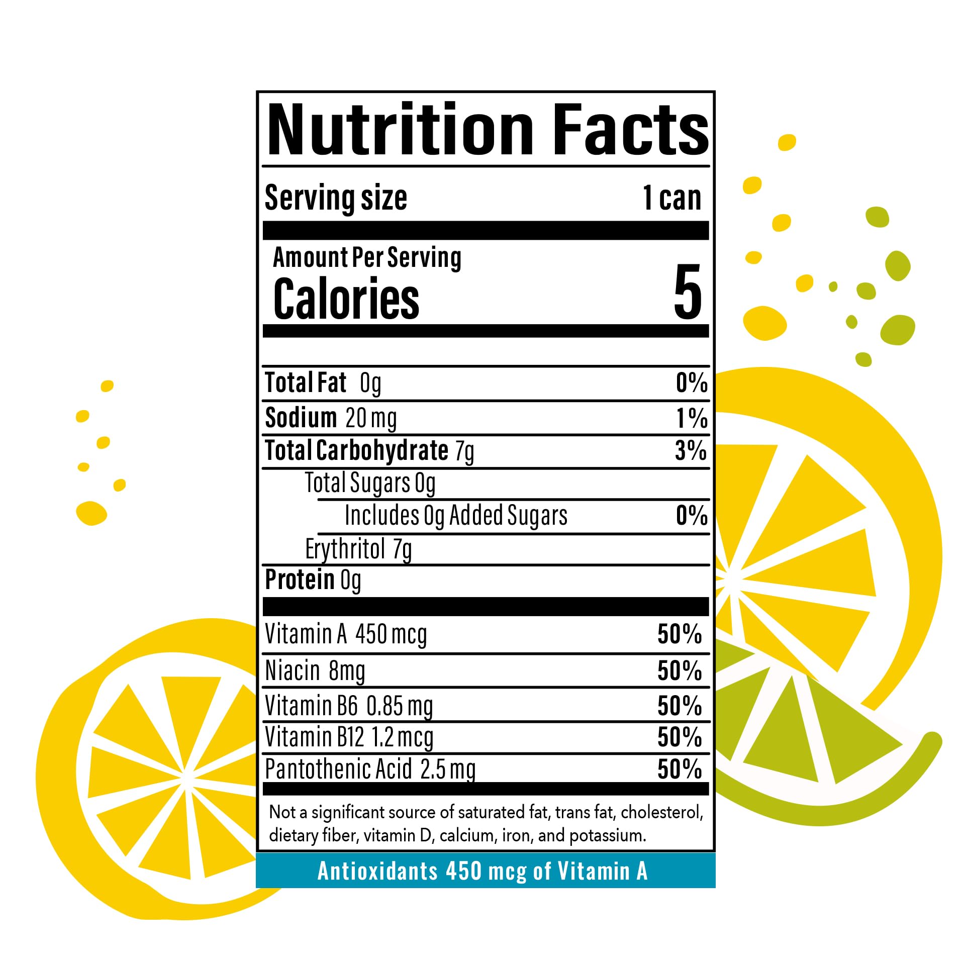 BUBBL'R lemon lime twist'r, Antioxidant Sparkling Water with Natural Caffeine, 0g Sugar, Gluten Free, All Natural Flavors, 12 Fl Oz Cans, 12 Count