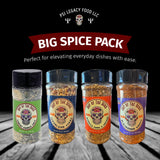 PSI Legacy Food Big Spice Pack Gourmet Blend, Bold Flavor Seasonings for Cooking and Grilling, Gluten-Free, Low Sodium and All-Natural No Additives or
