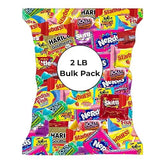 Christmas Candy Individually Wrapped Treats - 2LB Holiday Bulk Assorted Variety Pack - Party Favor Bags - Full-Size Bars - Stocking Stuffer Mix