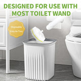 60 Count Toilet Bowl Wand Refills for Clorox, Disposable Toilet Cleaner Refill Pads for Clorox Wand Cleaning System, Upgrade Toilet Brush for Bathroom