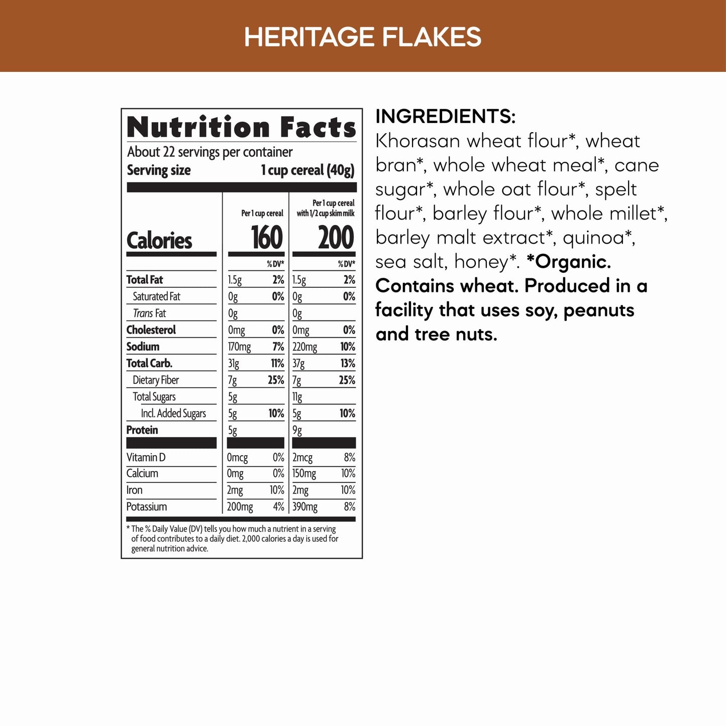 Nature's Path Organic Heritage Flakes Cereal, 32 oz Eco Pac Bags