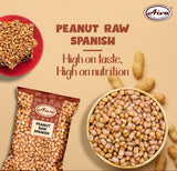 Aiva Raw Spanish Peanuts (5 LB) Bulk - Whole Unsalted Peanuts for Snacking, Cooking, and Baking | Product of USA | Spanish Premium Grade