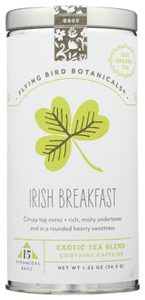 FLYING BIRD BOTANICALS Organic Irish Breakfast Tea, 15 CT