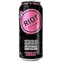 RIOT Clean Energy Drink - No Sucralose, No Sugar Added, No Artificial Flavors | 160mg Natural Caffeine + 100mg L-Theanine | Clean Focus, Stamina