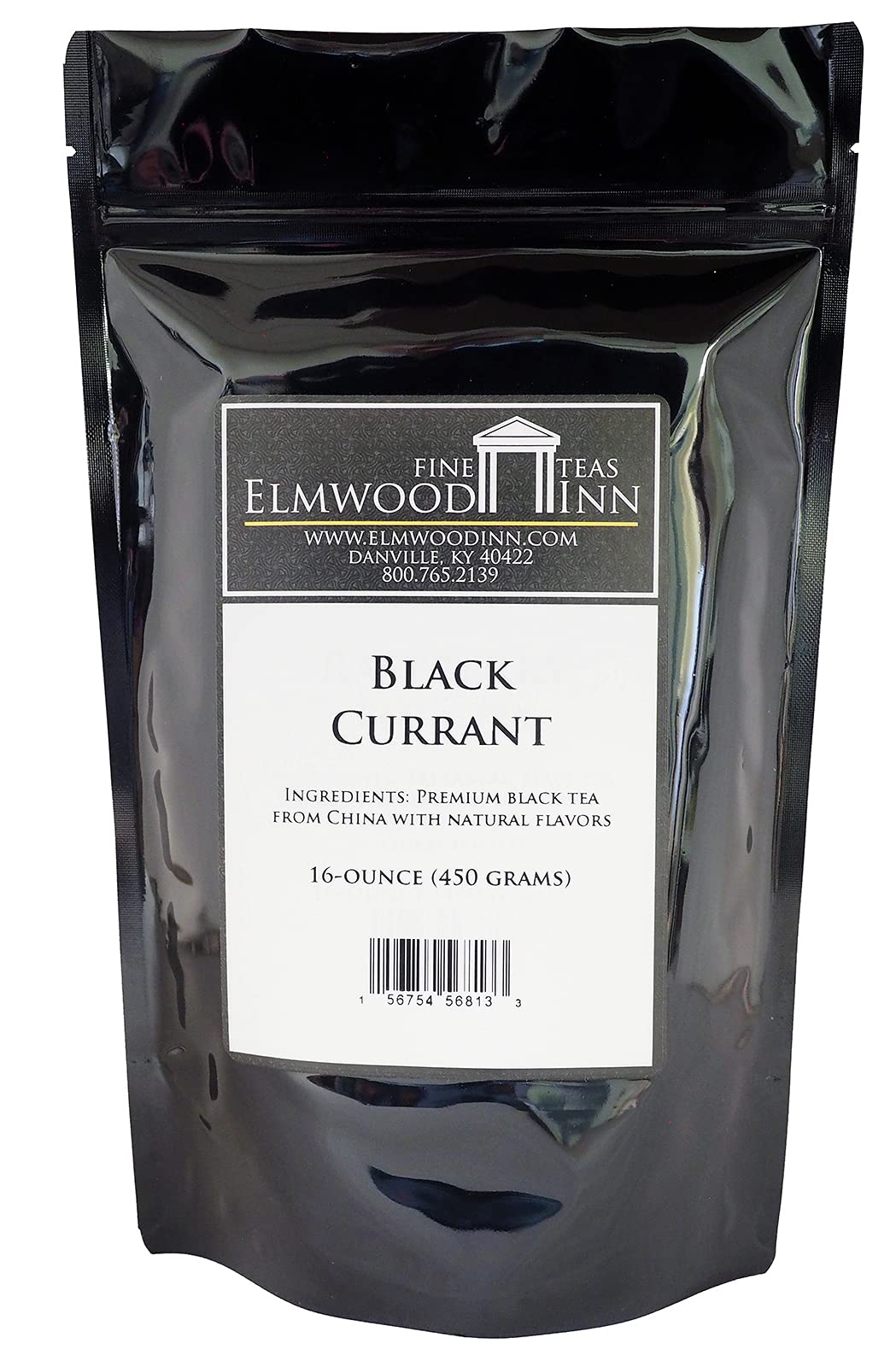 Elmwood Inn Fine Teas Black Currant Black Tea, 16-Ounce Pouches