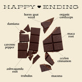 Alice Mushrooms Happy Ending | Sensual Mushroom Chocolates | Improves Mood, Performance, Vitality, Energy and Engagement | Cordyceps, Ashwaganda