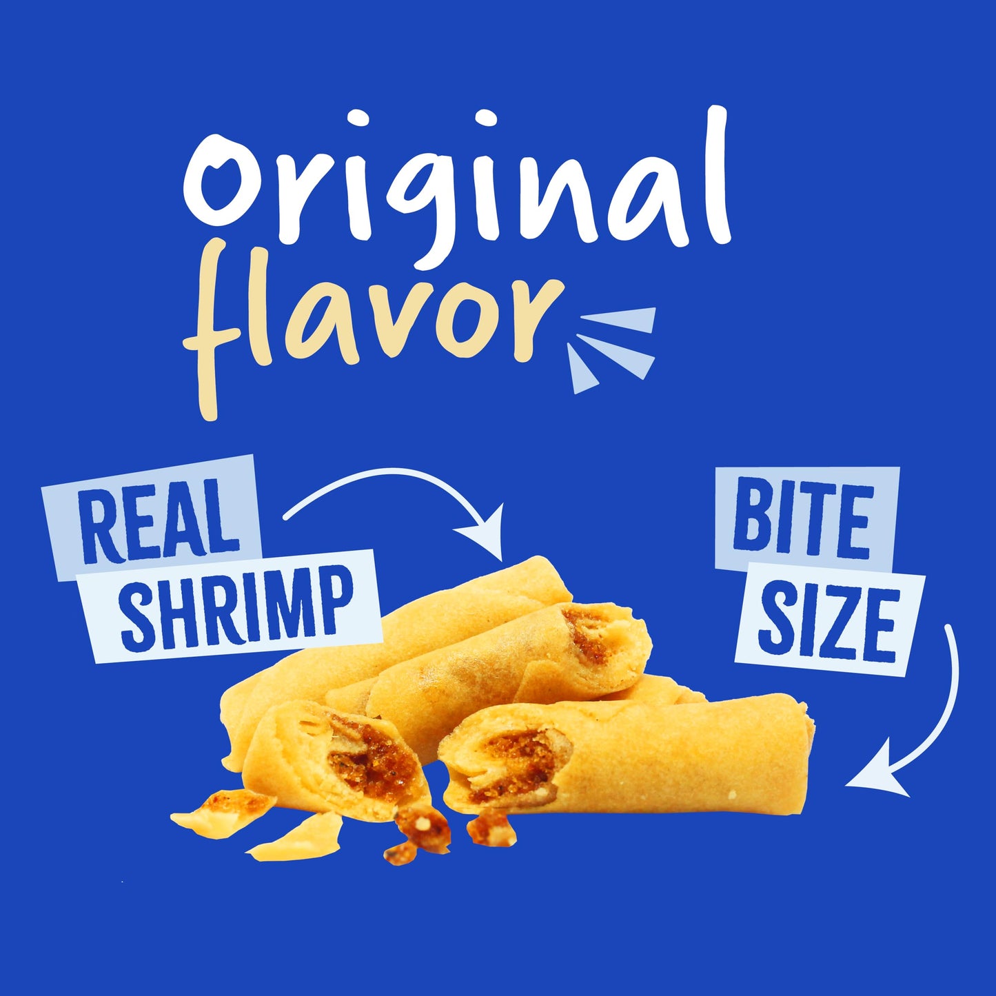 Jans Crispy Asian Snacks Bites, 5.29 oz Resealable Snack Bag (1-Pack, Shrimp Spring Roll)