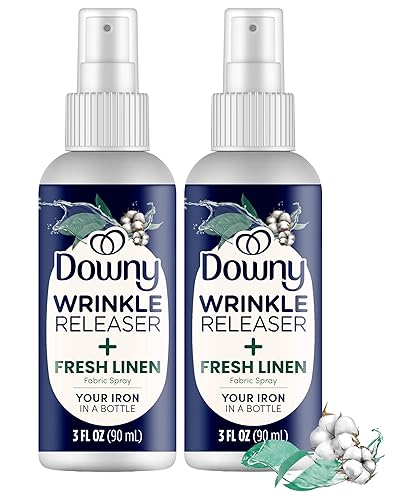 Downy Wrinkle Releaser Spray All In One Wrinkle Release Spray Travel Size, Odor Eliminator, Static Remover Fabric Refresher & Ironing Aid for Clothes