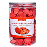 SODGHYTR Freeze Dried Strawberries Slices 5.29oz/150g,Fruits Snack & Dessert Topping,Dry Strawberry Crisps, Yummy Dehydrated Strawberries,for Yogurt