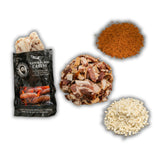 Bearded Butchers Bold Bacon Blue Cheese Bratwurst DIY Kit - Savory Brats with Bold Seasoning, Bacon Pieces, Blue Cheese & 32mm-35mm Natural Hog