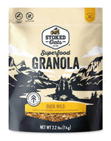 Stoked Oats - Buck Wild Granola - High Protein, Low Sugar - Gluten Free, Non-GMO - Perfect for Breakfast (35.30z)