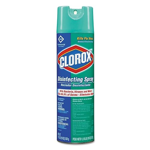 Clorox Disinfecting Spray Multi-Surface Cleaner, Kill Bacteria, Viruses and Mold, Eliminate Odors, 19 Oz - 12 Pack