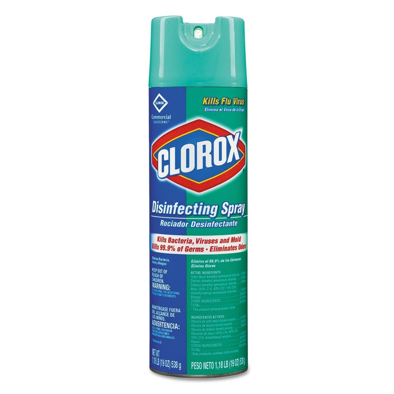 Clorox Disinfecting Spray Multi-Surface Cleaner, Kill Bacteria, Viruses and Mold, Eliminate Odors, 19 Oz - 12 Pack