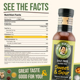 Mr. Spice Organic Sweet and Sour Sauce, Salt Free Sweet & Sour Dipping Sauce (5 mg/serving), Gluten Free, Low Sodium Sauces for Marinade and Wok, No