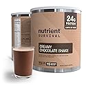 Nutrient Survival Whey Protein Powder Shake Chocolate Shake Gluten-Free, High-Protein Breakfast or Meal Replacement Shake, Perfect Dark Chocolate