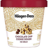 Haagen-Dazs, Chocolate Chip Cookie Dough Ice Cream, 14 oz (Frozen)