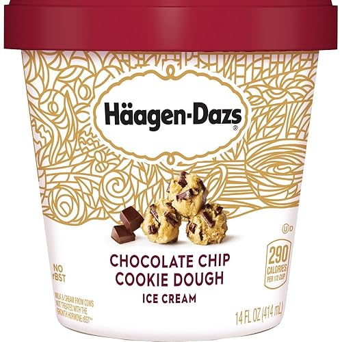 Haagen-Dazs, Chocolate Chip Cookie Dough Ice Cream, 14 oz (Frozen)