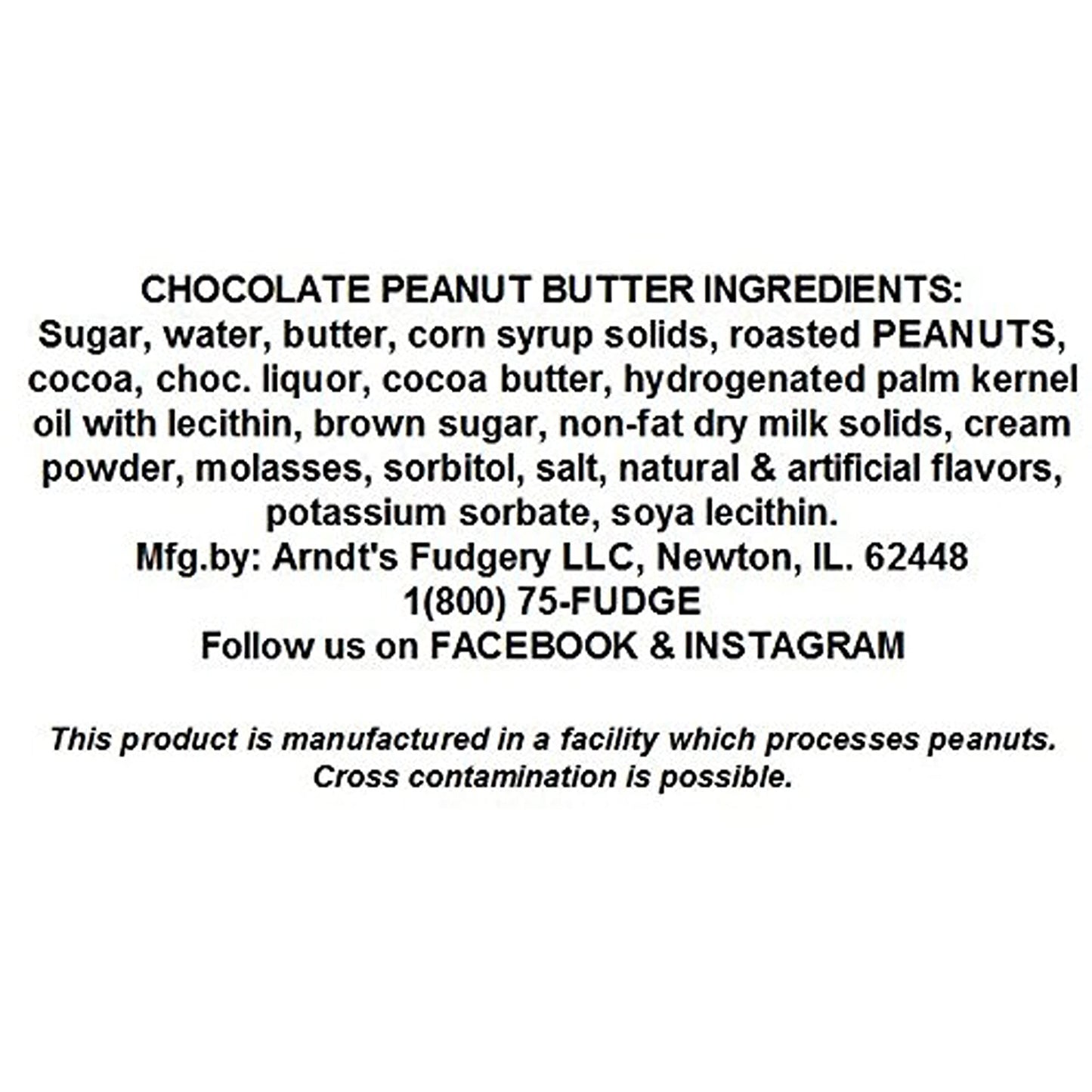 The Amish-Buggy Creamy Fresh Made 7 Pound Slabs Fudge (Chocolate Peanut Butter Swirl)