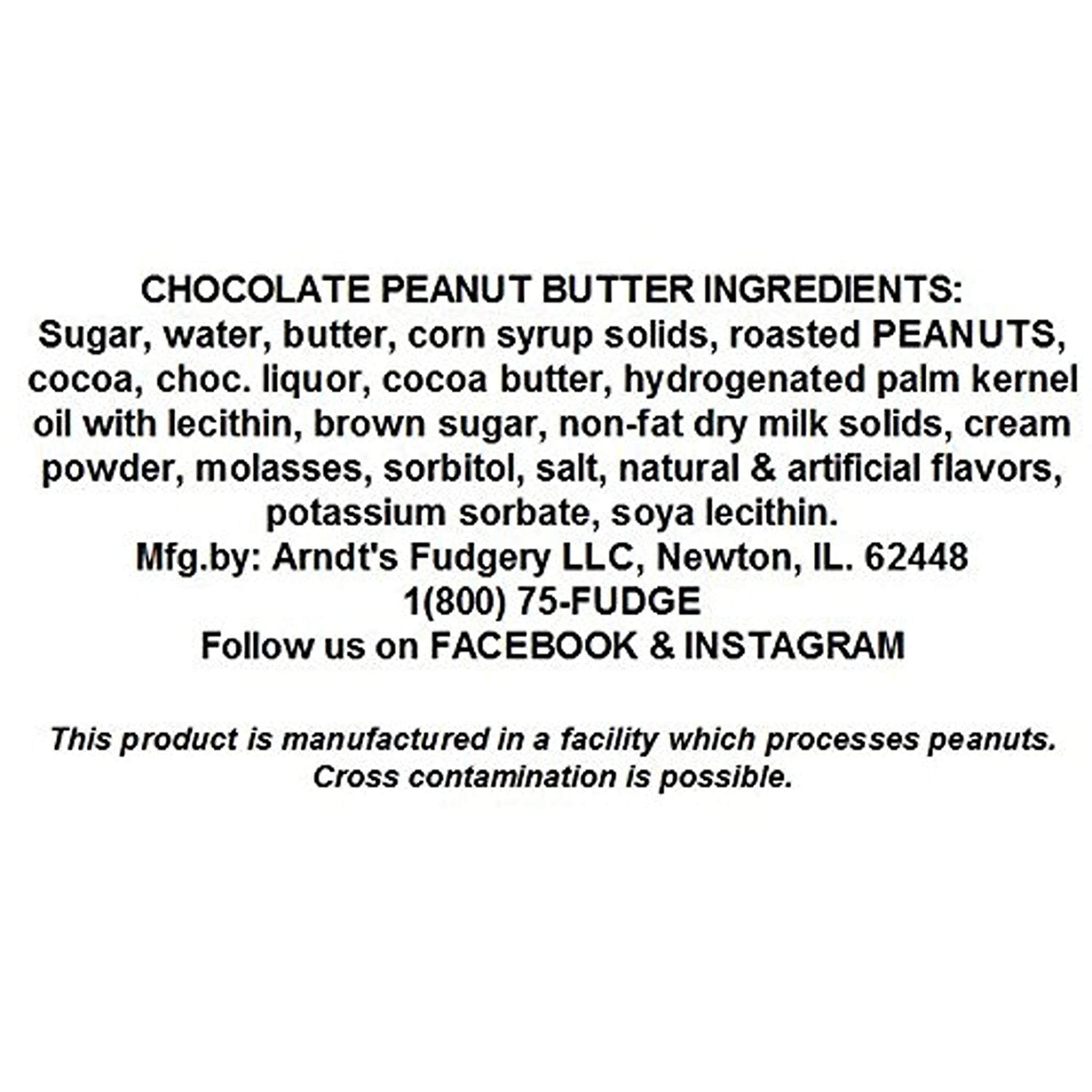 The Amish-Buggy Creamy Fresh Made 7 Pound Slabs Fudge (Chocolate Peanut Butter Swirl)