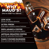 Maud's Cold Brew Dark Roast Coffee Pods, 18 ct, Single Serve Pods - 100% Arabica Coffee, Compatible with Keurig K Cups Maker