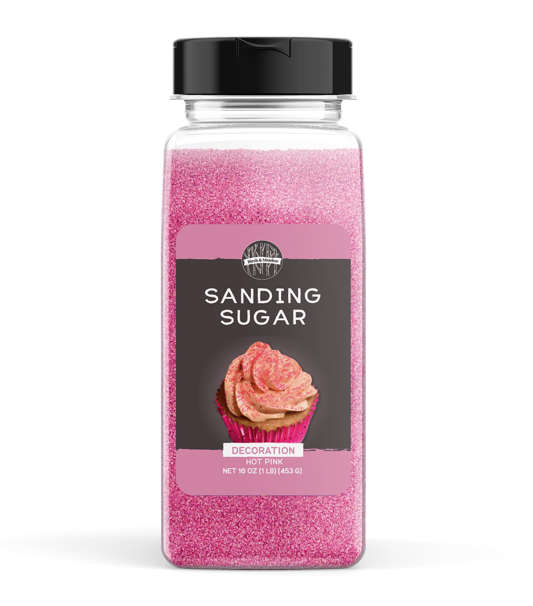 Birch & Meadow 1 lb Pink Sanding Sugar